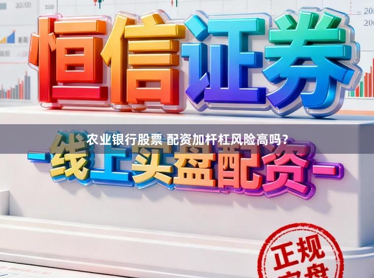 农业银行股票 配资加杆杠风险高吗？